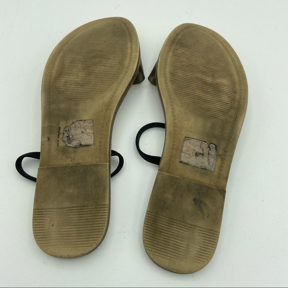 Steve Madden Dasha Sandals Slip On Elastic Strap Lucite Upper Sz 7.5M - Picture 10 of 10